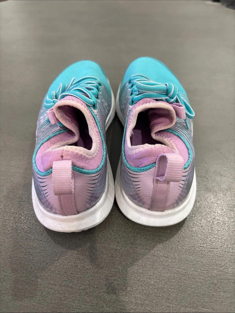Under Armour Kids Teal and Pink Lightweight Sneakers